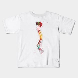 Brain with spinal cord Kids T-Shirt